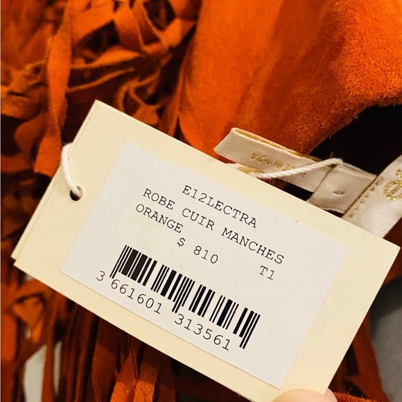 Maje Robe Cuir Manches dress - Picture 6 of 7